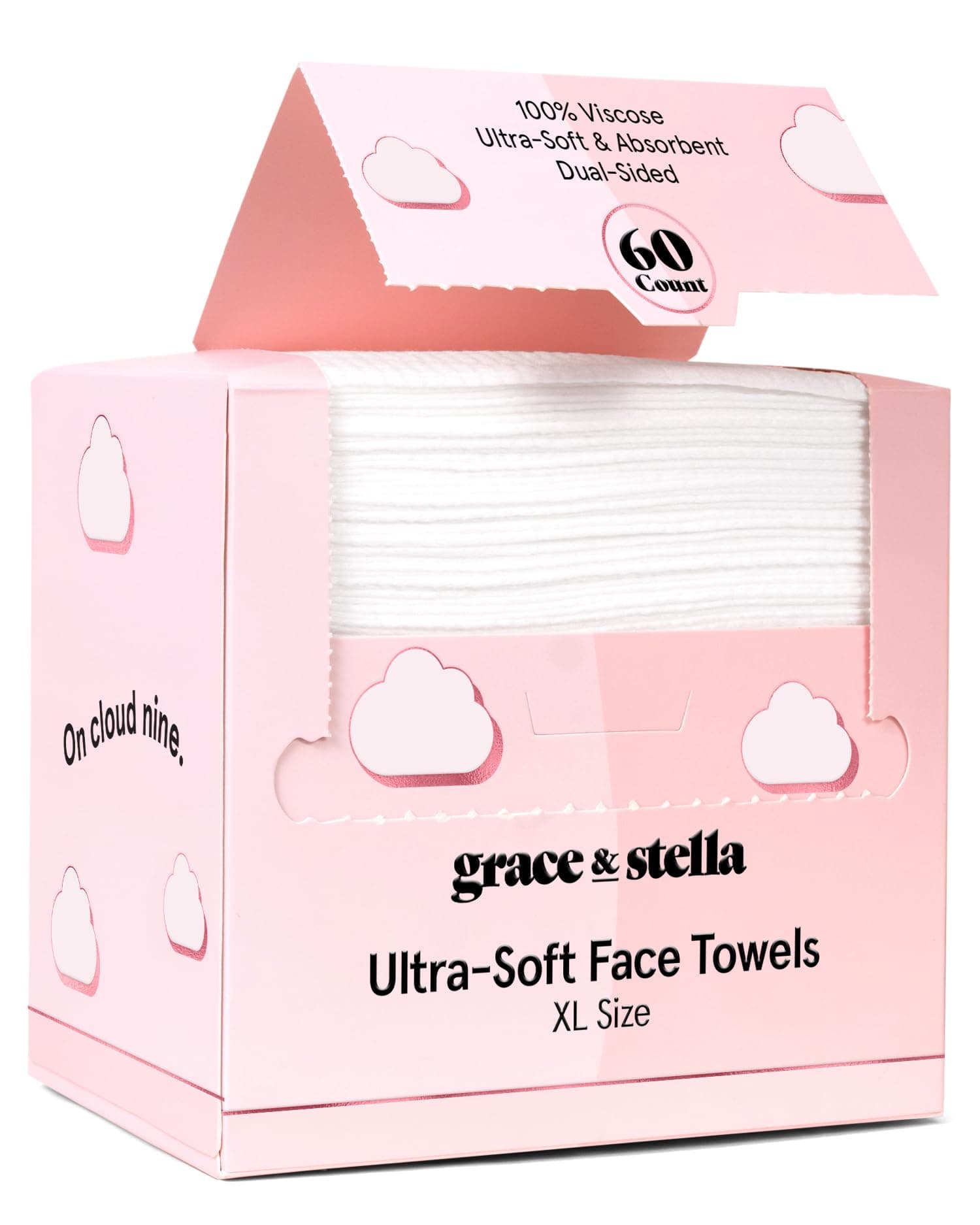 grace & stella Face Towels Disposable - Travel Essentials -